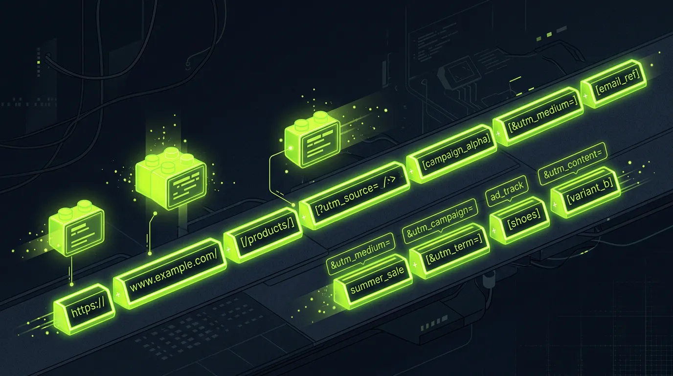 URL being constructed with UTM building blocks